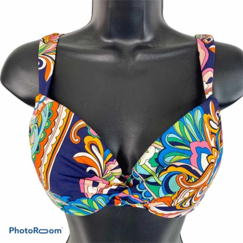**MARK DOWN** Tommy Bahama Bikini Top 34C Paisley